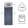 Flannel Cotton Sleeping Bag for adult 0 Degree Extra Large with Pillow and Compression Sack for Camping,Travel and Backpacking