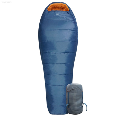 3-4 seasons Blue 3D Shingle Sleeping bag 15 Degree F with Inner Pocket for Adult,Perfect for Backpacking,Traveling and Hiking,including Free Stuff Sack(Left Hand)