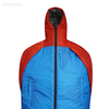 Hooded Red and Blue Mummy Sleeping Bag
